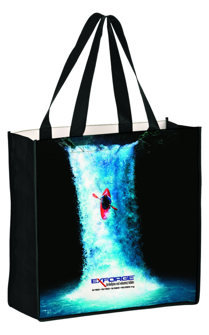 Recycled PET Laminated Non Woven Tote Bag with Full Color Printing